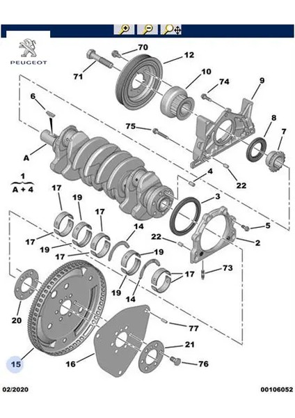 Volant Dişlisi 206 307 Al4 Otom Şanz Peugeot 0535.92