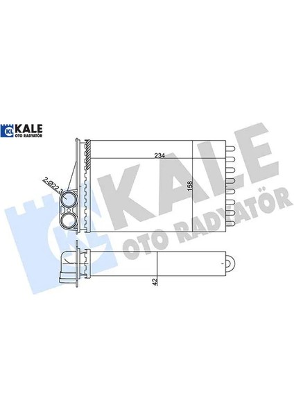 Kalorifer Radyatörü 207 1.4-1.6 Kale Radyatör 6448.P9 352055