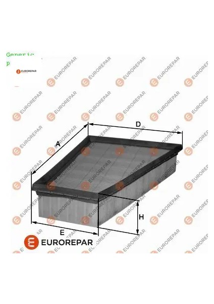 Erp Hava Filtresi Yeni Kod: 1680353380 Eurorepar 1680353380 Ford, Mazda 1611157080