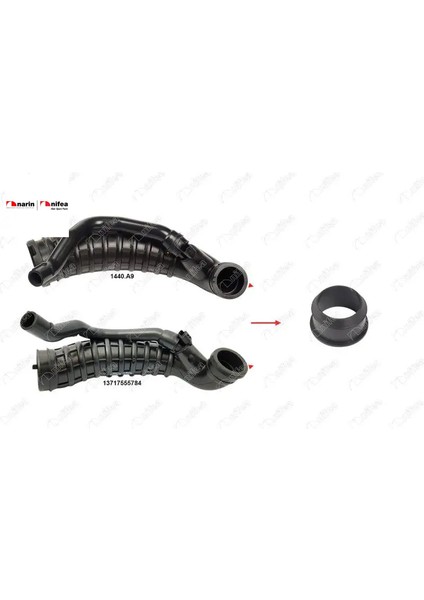 Hava Filtre Hortum Contasi Ok Ile Gösterilen Conta 207 Cabrio Clubman R55 Mini R56 1.6 Benzin 06>15