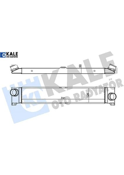 Turbo Radyatörü Ducato 2.3dmtj 06=> [brazing Al/al] [741X128X50]
