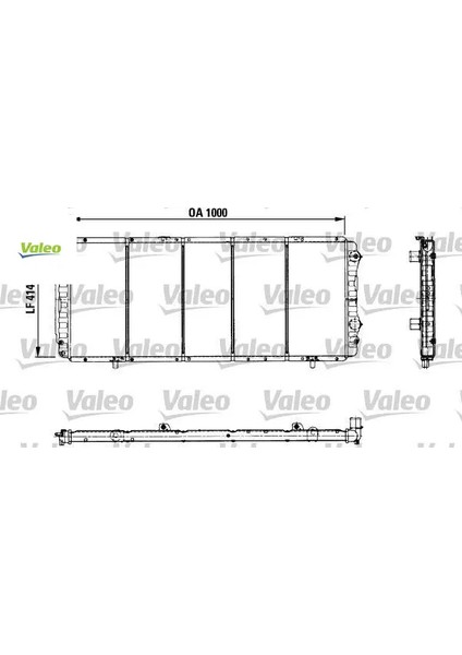 Radyatör Boxer-Ducato 2.5d/td Valeo 1301.N6/ 1301.N7/ 71735360 730999