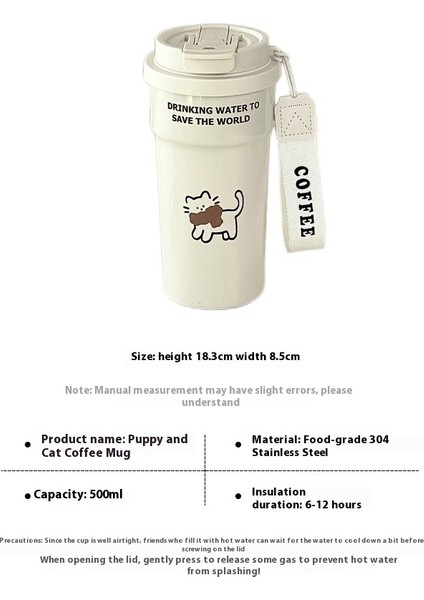 Karikatür Termal Kupa Sevimli Kahve Kupa (Yurt Dışından) fiyatları