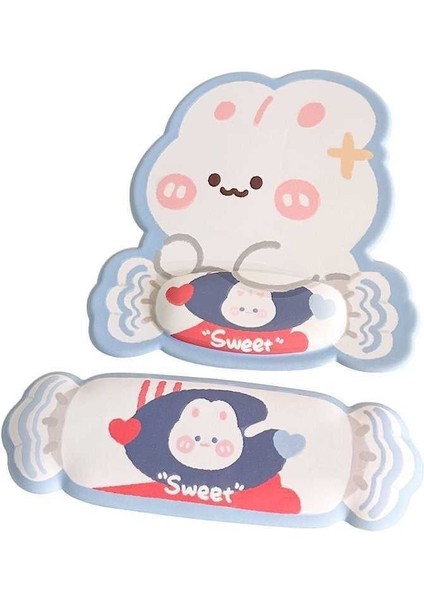 Tavşan Mouse Pad Bilek Pedi Klavye El Desteği Masaüstü Pedi Kızlar Oyun Ofisi Mouse Pad (Yurt Dışından)