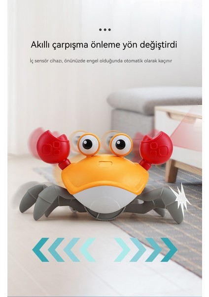 Elektrikli Otomatik Indüksiyon Kaçış Yengeç Eğitici Oyuncak (Yurt Dışından) modelleri