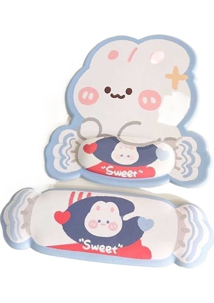 Tavşan Mouse Pad Bilek Pedi Klavye El Desteği Masaüstü Pedi Kızlar Oyun Ofisi Mouse Pad (Yurt Dışından) modelleri