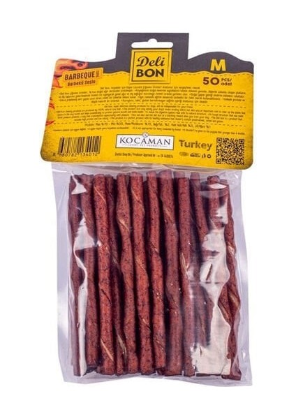 Deri Burgu Çubuk Barbekü Aromalı Kemik Köpek Ödülü Kalın fiyatları