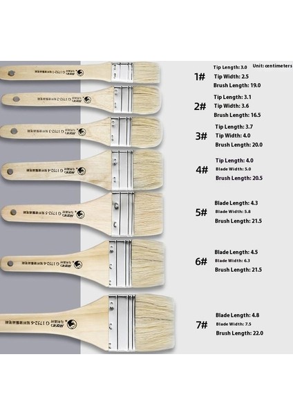 3 Adet Marley Profesyonel Uzun Kıl Fırça Seti｜akrilik Duvar Fırçası Tahta Fırçası (Yurt Dışından) fiyatları