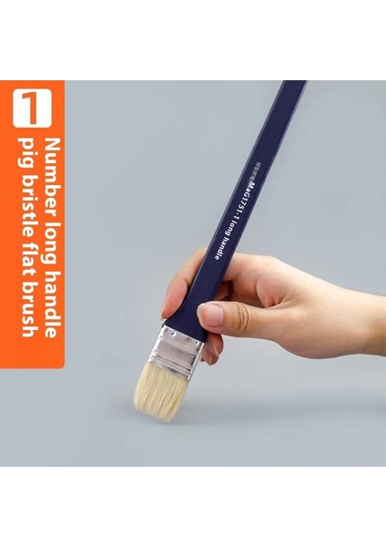 1 Adet Marley Profesyonel Uzun Kıl Fırça Seti｜akrilik Duvar Fırçası Tahta Fırçası (Yurt Dışından)