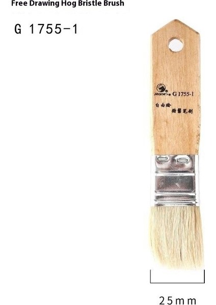 1 Adet Marley Profesyonel Uzun Kıl Fırça Seti｜akrilik Duvar Fırçası Tahta Fırçası (Yurt Dışından)