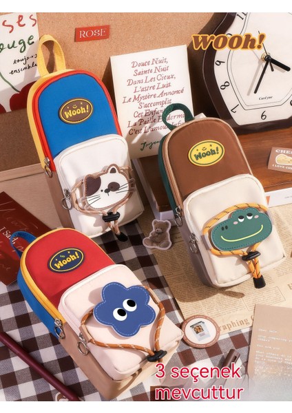 Retro Küçük Okul Çantası Renkli Kalem Çantası (Yurt Dışından) fırsatları