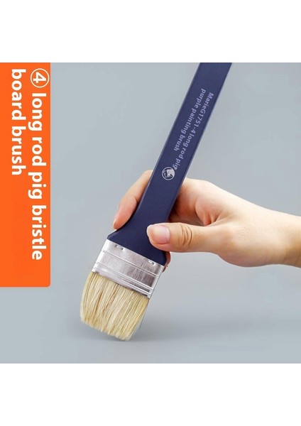 1 Adet Marley Profesyonel Uzun Kıl Fırça Seti｜akrilik Duvar Fırçası Tahta Fırçası (Yurt Dışından)