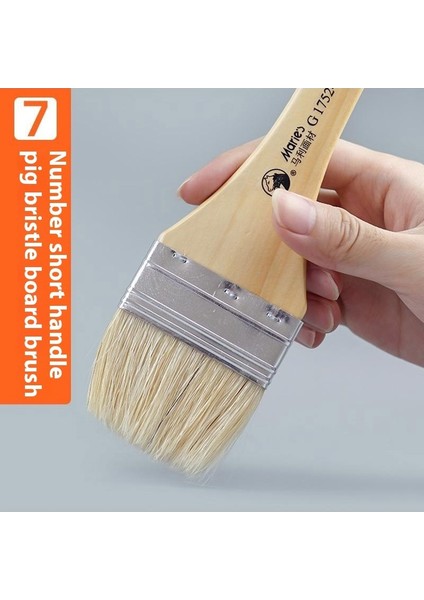 1 Adet Marley Profesyonel Uzun Kıl Fırça Seti｜akrilik Duvar Fırçası Tahta Fırçası (Yurt Dışından)