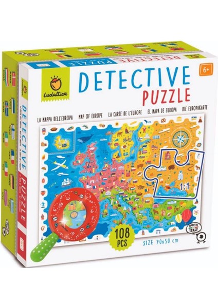 Dedektif Puzzle Avrupa Haritası