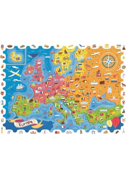 Dedektif Puzzle Avrupa Haritası modelleri