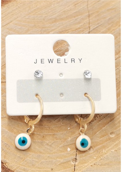 Renkli Figürlü Lüks Küpe