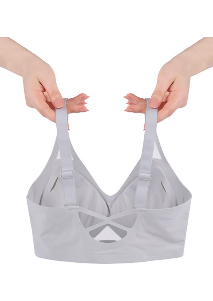 Balensiz Push Up Dikişsiz Çıkarılabilir Pedli Nefes Alan Sporcu Sütyen fiyatları