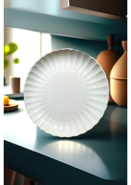 Bone Luz Form Pasta Takımı 6 Parça 21CM Beyaz BNLZF21DUS600