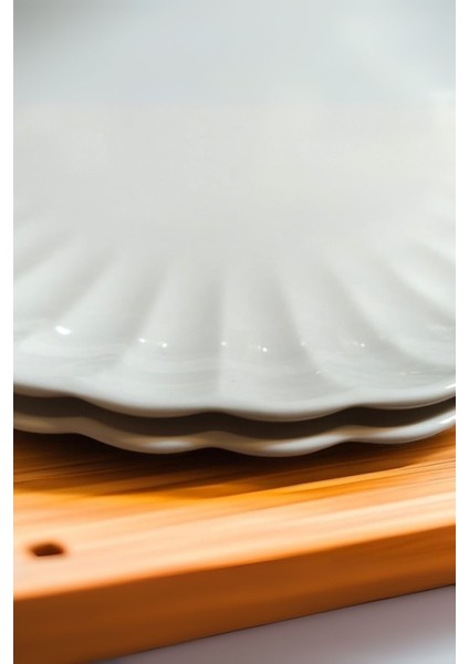 Bone Luz Form Pasta Takımı 6 Parça 21CM Beyaz BNLZF21DUS600 fırsatları