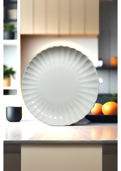 Bone Luz Form Pasta Takımı 6 Parça 21CM Beyaz BNLZF21DUS600