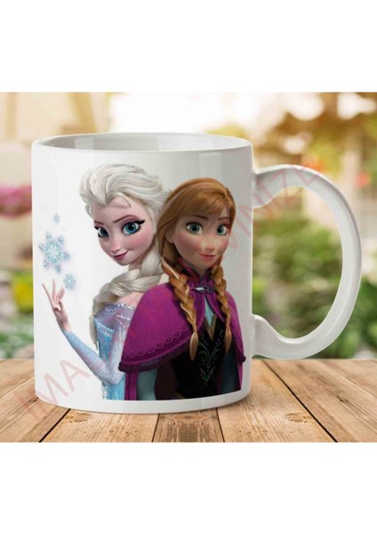 A2401 Frozen Iki Tarafı Baskılı Kupa Bardak