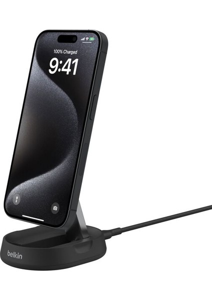 WIA008BTBK Boostcharge Pro Magsafe Katlanır Qi2 15W Şarj Standı-Siyah