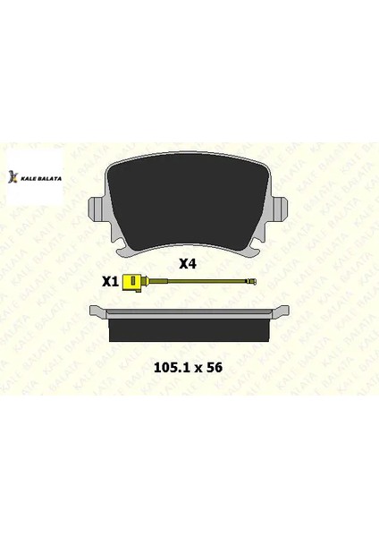 Arka Fren Balatasi 1 Fiş A3-A4-Passat 1.6-1.9fsi