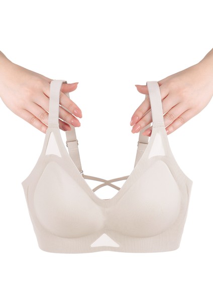 Balensiz Push Up Dikişsiz Çıkarılabilir Pedli Nefes Alan Sporcu Sütyen