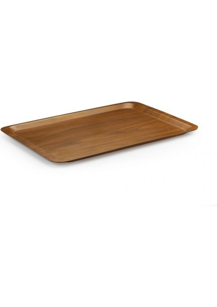 Şık 6'lı Tepsi Seti, 27X38 Cm, Ceviz Renkli, Dayanıklı ve Kullanışlı
