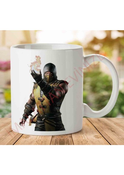 A2465 Mortal Kombat x Iki Tarafı Baskılı Kupa Bardak