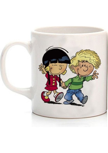 Cedric And Chen El Iki Tarafı Baskılı Kupa Bardak