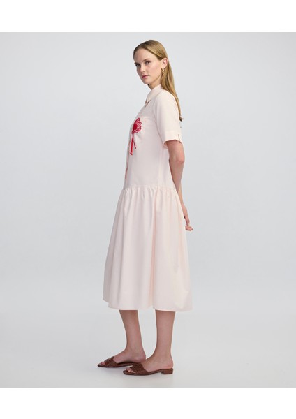 Büzgülü Midi Elbise IS1250002442039 modelleri