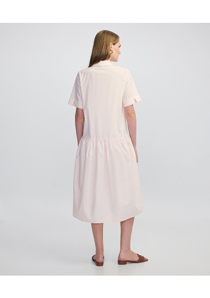 Büzgülü Midi Elbise IS1250002442039 fırsatları