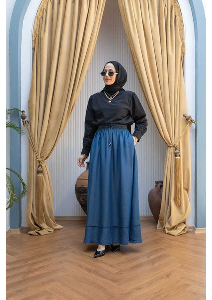2291-TENSEL Etek Koyu Mavi