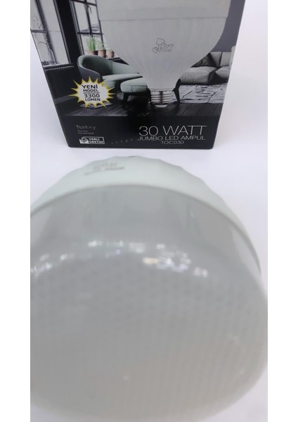 2 ADET 30 Wat LED Ampul Yüksek Lümen 3300LM