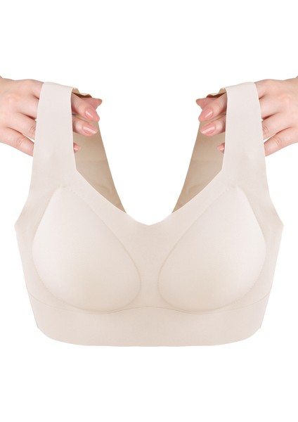Balensiz Lazer Dikişsiz Çıkarılabilir Pedli Kalın Askılı Görünmez Sütyen