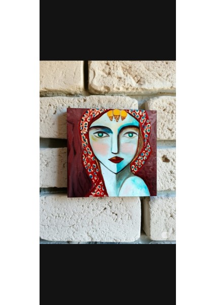 Gelin Köylü Kız Temalı Yağlı Boya Tablo 25*25 fırsatları