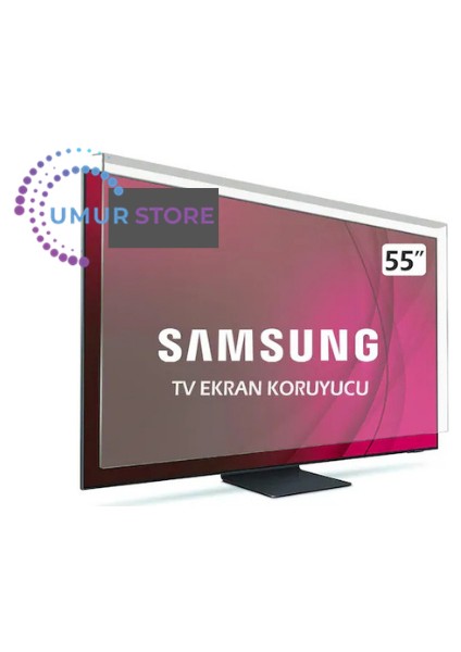 Samsung Uyumlu 55Q70D Tv Ekran Koruyucu - Samsung 55" Inç QE55Q70DATXTK QLED Kırılmaz