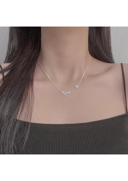 R2542 Gümüş Çiçek Zirkon Kolye (Yurt Dışından) fiyatları
