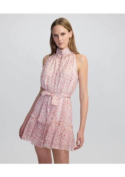 Çiçek Desen Şifon Elbise IS1250002728018