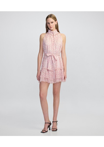 Çiçek Desen Şifon Elbise IS1250002728018 fiyatları