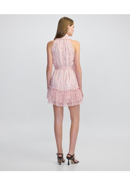 Çiçek Desen Şifon Elbise IS1250002728018 indirimleri