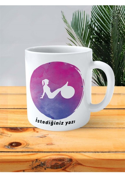 Pilates Baskılı Kupa Bardak Kişiye Özel Model 6 fiyatları