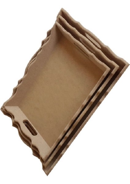 Üçlü Figürlü Kahverengi Tepsi, Şık ve Kullanışlı Dekoratif Ürün fiyatları