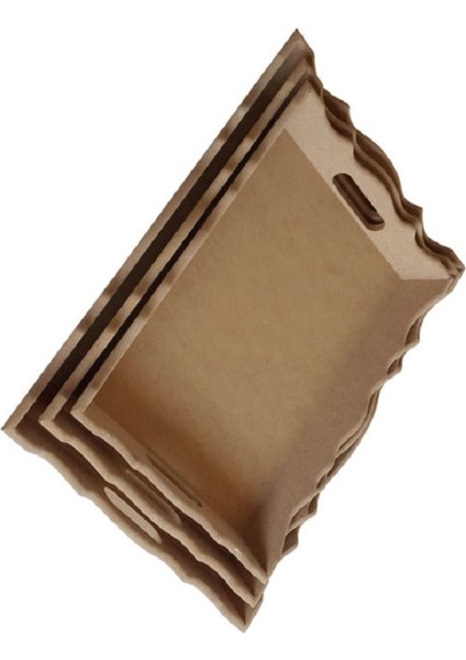 Üçlü Figürlü Kahverengi Tepsi, Şık ve Kullanışlı Dekoratif Ürün modelleri