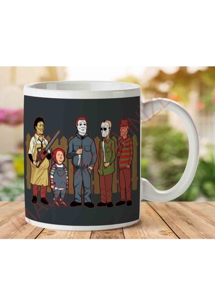 King Of The Horror Iki Tarafı Baskılı Kupa Bardak