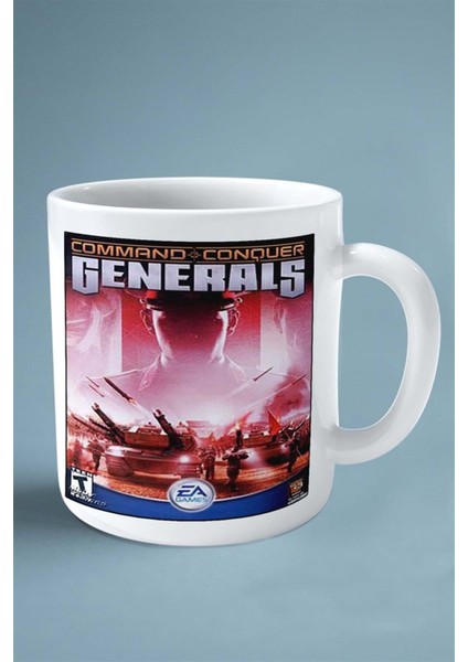 Generals Combat Oyun Baskılı Kupa Bardak Çift Taraflı Baskı Kişiye Özel Model 4
