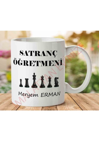 Satranç Öğretmeni Kişiye Özel Iki Tarafı Baskılı Kupa Bardak