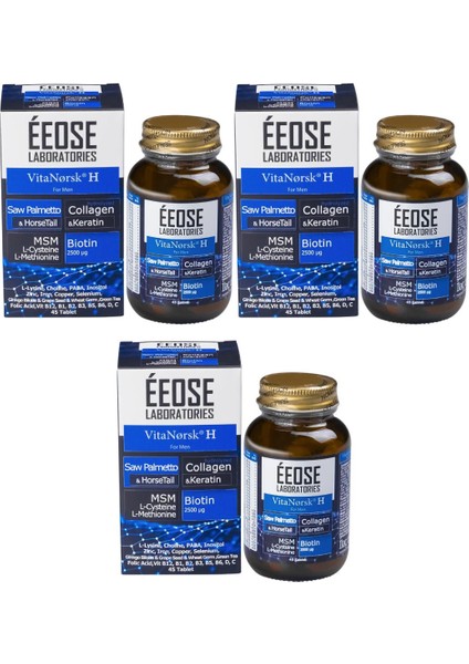 Vitanorsk H For Men (, 45 Tablet) - 3 Adet