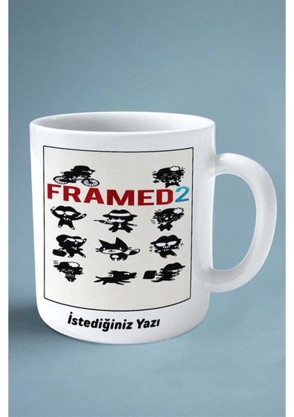 Framed Mobil Oyun Baskılı Kupa Bardak Çift Taraflı Baskı Kişiye Özel Model 1 fiyatları